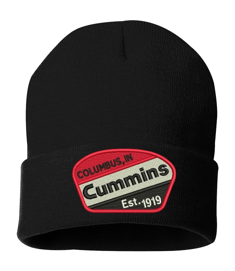 4163 Beanie Hat Cummins Engines Warm Car Lovers Winter Hat Black